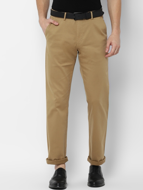 

Allen Solly Men Khaki Regular Fit Solid Regular Trousers