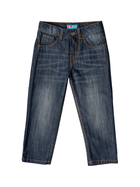 

Kid Studio Boys Blue Straight Fit Mid-Rise Clean Look Jeans