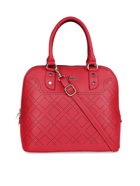 

Lavie Red Textured Handheld Bag