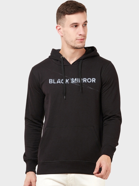 

Free Authority Men Black Printed Hooded Sweatshirt