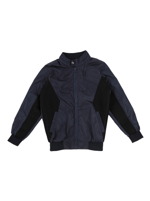 

Pantaloons Junior Boys Navy Blue Colourblocked Bomber