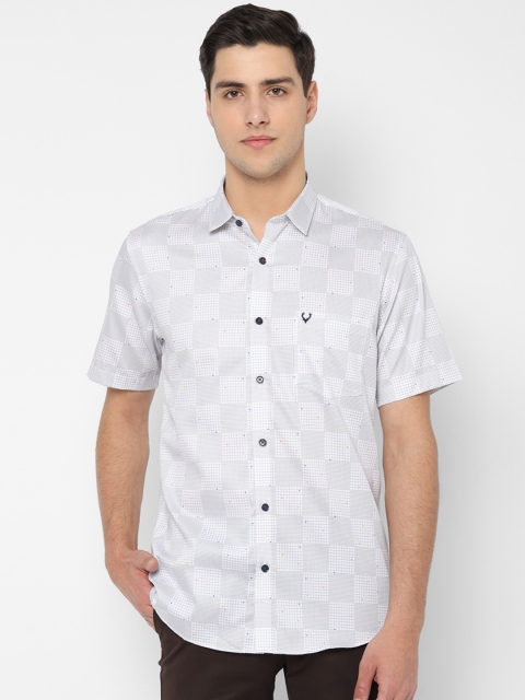

Allen Solly Men White Slim Fit Checked Casual Shirt