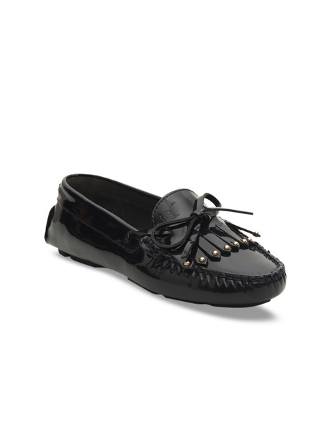 

ROSSO BRUNELLO Women Navy Blue Leather Driving Shoes