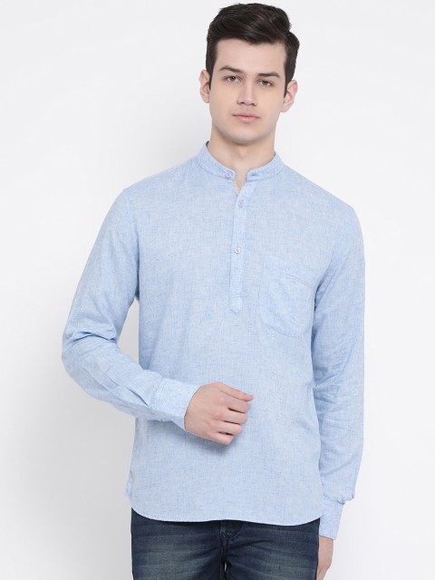 

Crimsoune Club Men Blue Standard Slim Fit Solid Casual Shirt