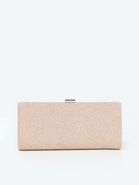

CODE by Lifestyle Peach-Coloured Textured Clutch