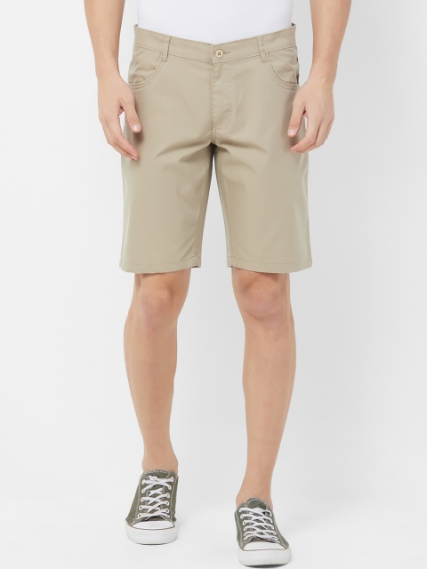 

FiTZ Men Beige Solid Regular Fit Regular Shorts