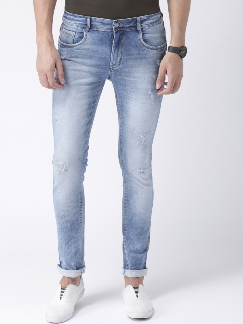 

Hangup Men Blue Regular Fit Mid-Rise Clean Look Stretchable Jeans