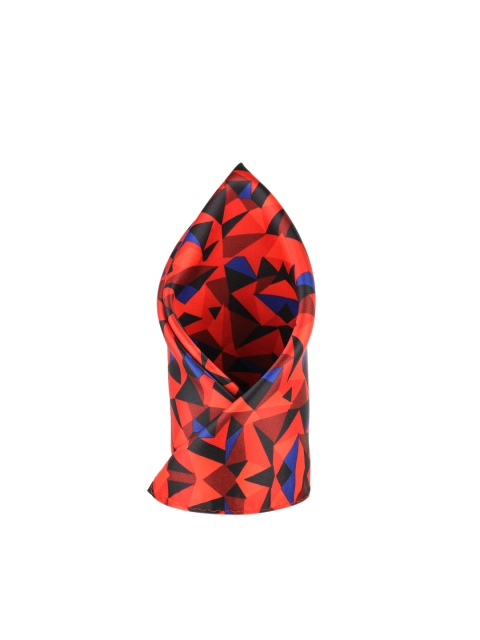 

Alvaro Castagnino Men Red & Blue Printed Pocket Square