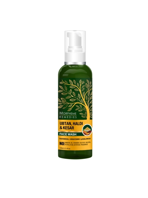 

Morpheme Remedies Ubtan Haldi Kesar Face Wash 120ml, Green