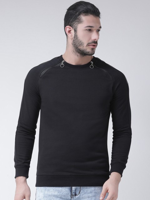 

Rex Straut Jeans Men Black Solid Sweatshirt
