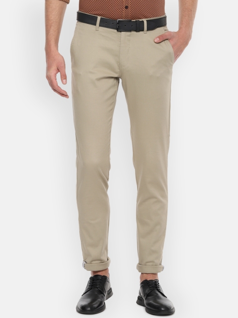 

Van Heusen Sport Men Beige Slim Fit Solid Formal Trousers