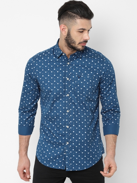 

Allen Solly Sport Men Blue Regular Fit Printed Casual Shirt