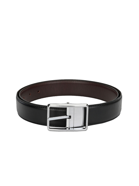 

Calvadoss Men Black & Brown Textured Reversible Belt