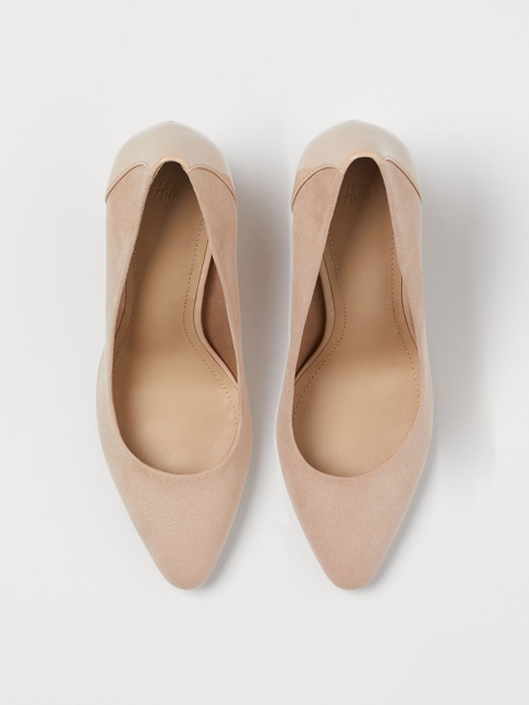 

H&M Women Beige Court Shoes
