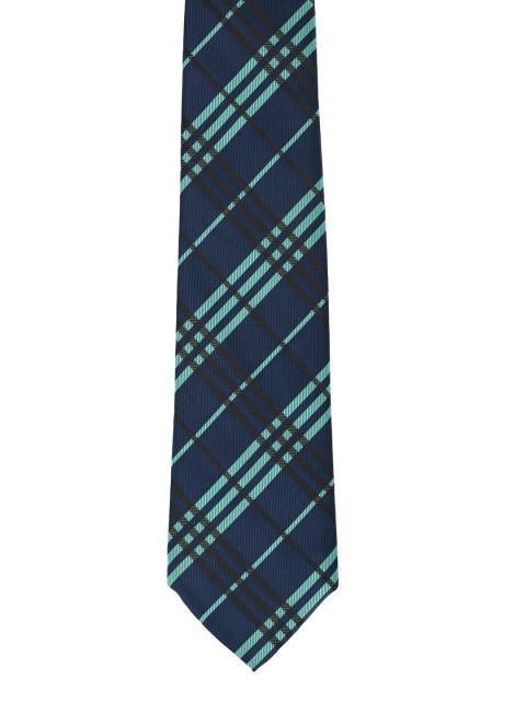 

Calvadoss Blue & Green Checked Broad Tie