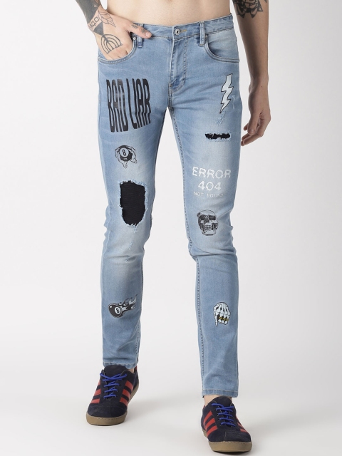 

Blue Saint Men Blue Slim Fit Mid-Rise Clean Look Jeans