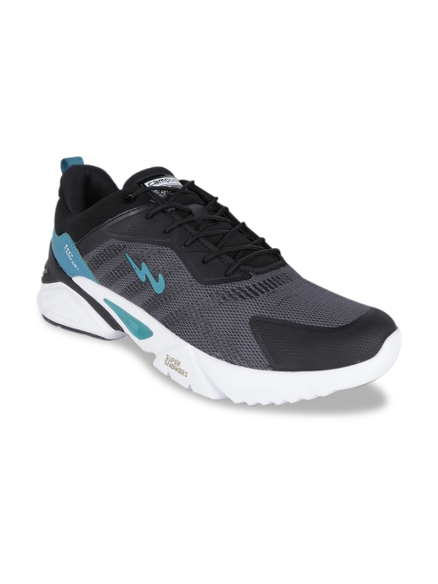 

Campus Men Black & Grey Mesh Running Shoes