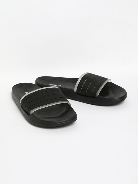 

Forca by Lifestyle Men Black Solid Sliders