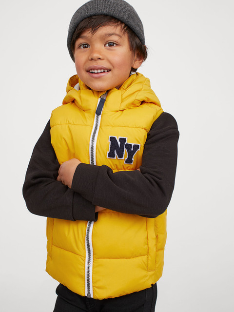 

H&M Boys Yellow Padded Gilet