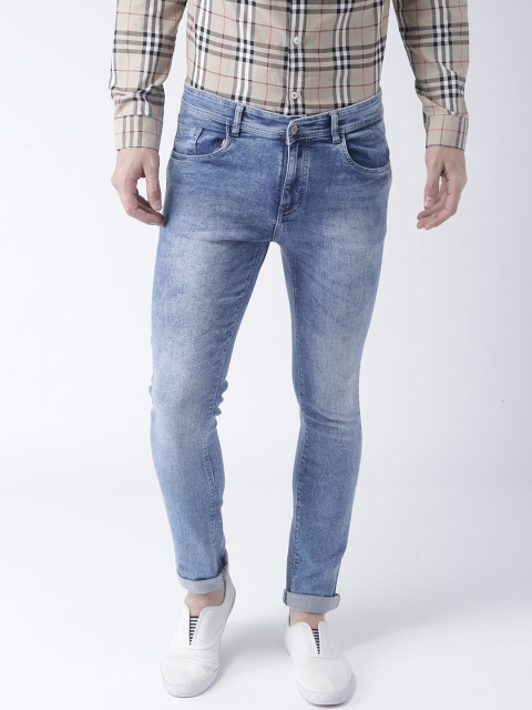 

Hangup Men Blue Regular Fit Mid-Rise Clean Look Stretchable Jeans