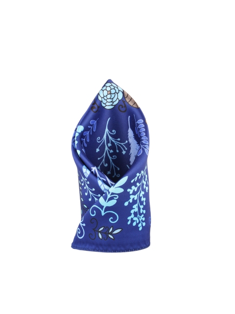 

Alvaro Castagnino Men Blue Printed Pocket Square