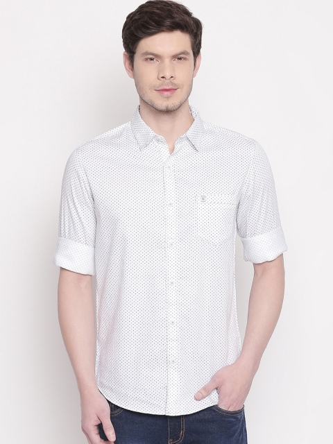 

Mufti Men White & Black Slim Fit Printed Casual Shirt