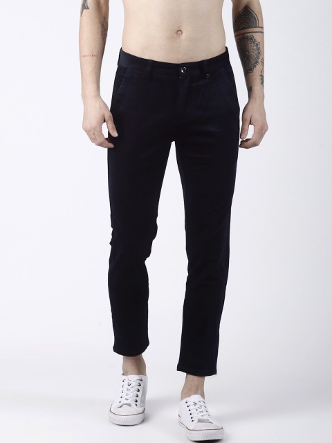 

Rex Straut Jeans Men Navy Blue Slim Fit Solid Regular Trousers