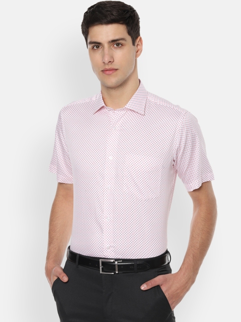 

Van Heusen Men White & Red Regular Fit Printed Formal Shirt