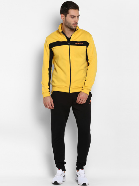 

OFF LIMITS Men Yellow & Black Solid Tracksuit