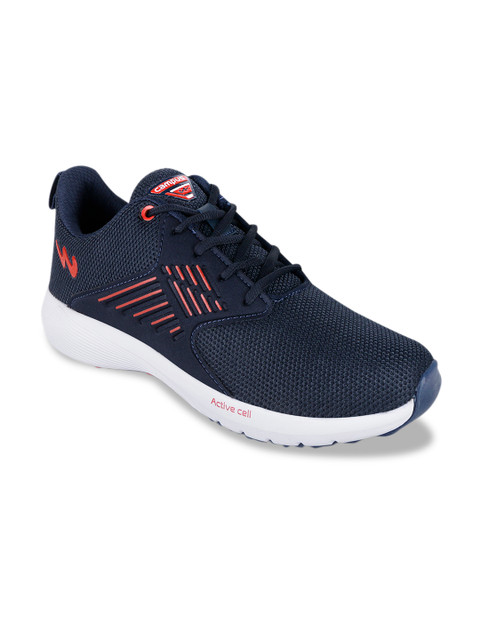 

Campus Men Navy Blue & Red Mesh Running Shoes