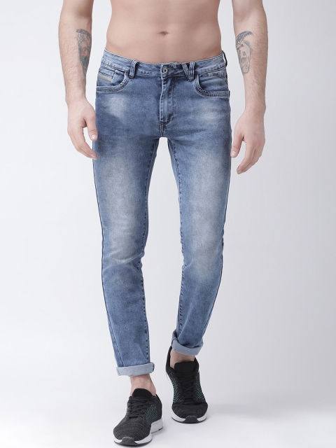

Rex Straut Jeans Men Blue Slim Fit Mid-Rise Clean Look Stretchable Jeans