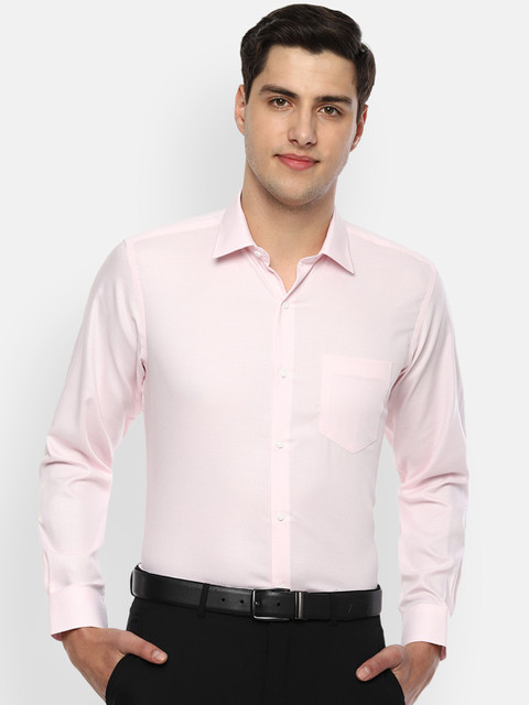 

Van Heusen Men Pink Regular Fit Solid Formal Shirt