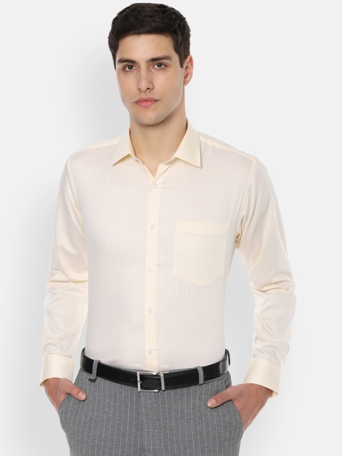

Van Heusen Men Yellow Regular Fit Solid Formal Shirt