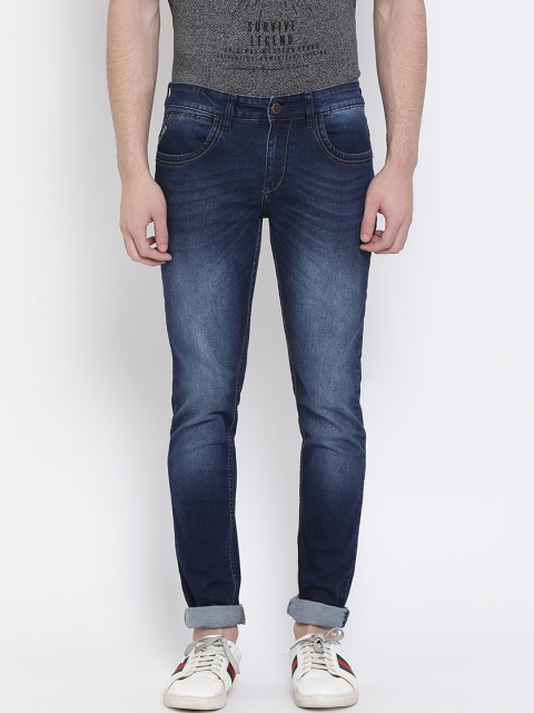 

Crimsoune Club Men Blue Slim Fit Mid-Rise Clean Look Jeans