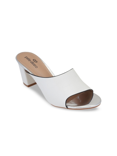 

pelle albero Women White Solid Sandals