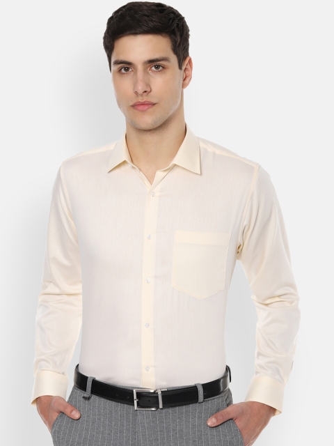 

Van Heusen Men Yellow Regular Fit Solid Formal Shirt
