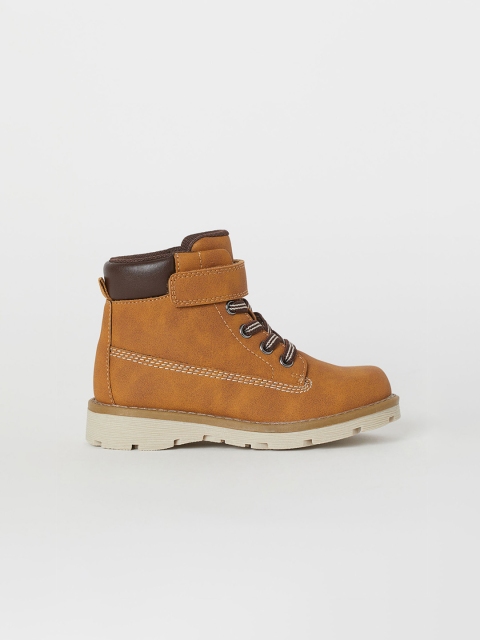 H&M Boys Brown Solid Boots