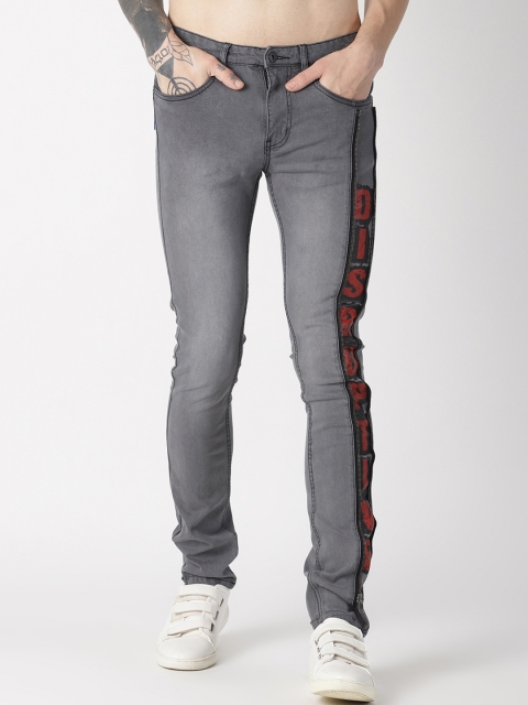 

Blue Saint Men Charcoal Slim Fit Mid-Rise Clean Look Jeans