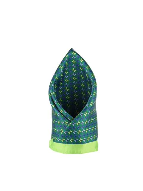 

Alvaro Castagnino Men Green & Blue Printed Pocket Square