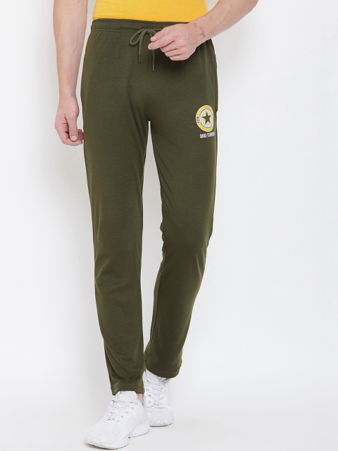 

Duke Men Green Solid Track Pants