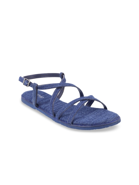 

Metro Women Blue Solid Open Toe Flats