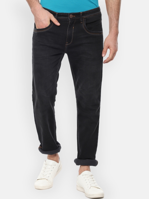 

V Dot Men Black Skinny Fit Mid-Rise Clean Look Jeans