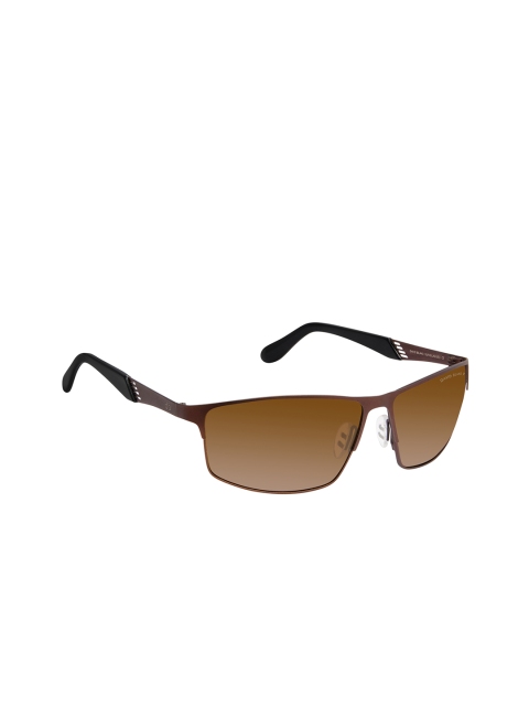 

David Blake Unisex Rectangle Sunglasses, Brown