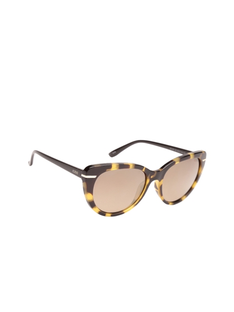 

I DEE Women Brown Polarised and UV Protected Cateye Sunglasses IDS2197C2SG