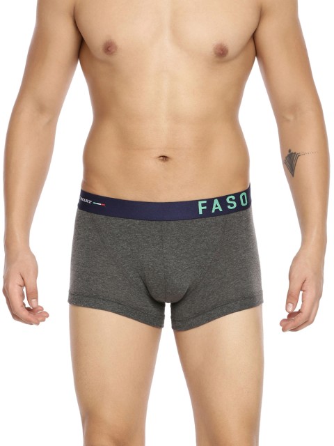 

FASO Men Charcoal Grey Solid Trunk FS 2006