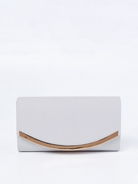 

CODE by Lifestyle White Textured Clutch