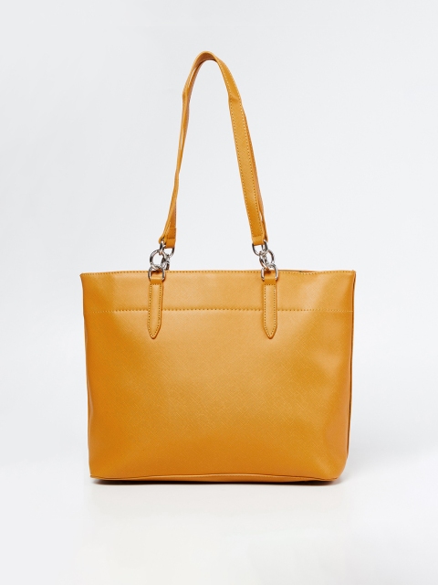 

CODE by Lifestyle Mustard Solid Shoulder Bag