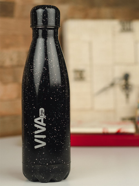 

VIVA h2o Black Textured Stainless Steel Vaccum Insulated Water Bottle 500 ml