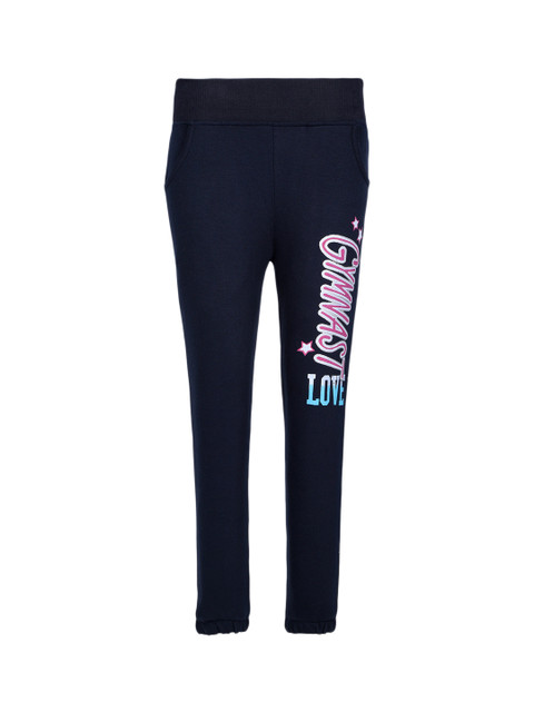

Punkster Girls Blue Solid Joggers