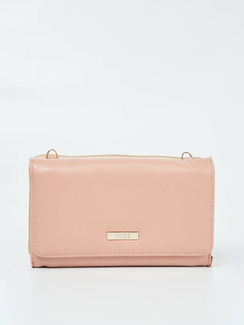 

CODE by Lifestyle Pink Solid Sling Bag